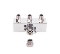 ACOLY 3-Way Compressed Air Distributor Airbrush, 1/8 Inch BSP for Airbrush, Nail Art, Cake Decorating, Spray Painting
