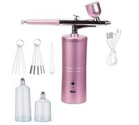 ACOLY A Set Wireless Airbrush, Portable Handheld Cordless Airbrush Tool for Makeup, Cake Decoration, Tattoos, and Face Painting