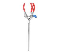 ACOLY Flask Clamp, Adjustable Three Prong Rubber Coated Condenser Holder for Laboratory Glassware Retort Stand