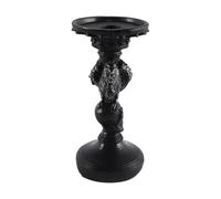 ACOLY Raven Candle Holder, Halloween Gothic Decoration, Black Resin Crow Candlestick Holders for Haunted House, Party Table Centerpiece, Fireplace Mantel