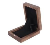 ACOLY Slim, Discreet, Luxury Wooden Wedding Ring Box - Rotatin Display for Proposal Surprise - Vintage Ring Boxes for Jewellery Rings Gift