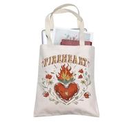 ACOMAF Merch Acotar Fire-heart Tote Bag SJM Gift Fire Breathing Tote Bag Throne Of Glass Inspire Handbag Aelin Galathynius Fireheart Handle Bag (TB, Fireheart Tote-PY2)