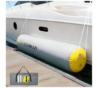 ACOMUZI Inflatable Dock Fenders Heavy Duty, 6ft*14in/10ft*18in/10ft*24in Large Boat Bumpers for Docking with 2 Ropes, Boat Fenders for Docking Large Boat Dock Bumpers