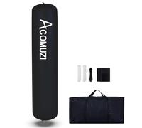 ACOMUZI Inflatable Dock Fenders Heavy Duty, 6ft* 14in Large Boat Bumpers for Docking with 2 Ropes, Boat Fenders for Docking Large Boat Dock Bumpers (Black, 6'x14)