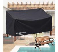 ACONDE 2-Seater Waterproof Protective Cover for Garden Bench - Garden Bench Cover with Ventilation Openings Polyrattan Bench Protective Cover - for Garden Furniture Balcony Patio 134 x 66 x 89 cm
