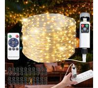 ACONDE Outdoor Fairy Lights with Reel: 1 min Quick Tidy | 20m Wind-Up Tangle-Free Copper Wire Lights Save 80% Installation & Storage Time - Ideal for Camping Tent Decorations