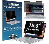 ACONETMAX Magnetic Laptop Privacy Screen Filter 15.6 Inch Computer 16:9 Widescreen Monitor | Privacy Shield | Anti Glare & Blue Light Filter | Eye Protection | Anti-Scratch Protector