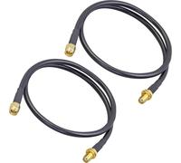 ACONRFTOL 2-Pack SMA Extension Cable RG58 SMA Male to Female Coaxial Cable 50cm Low Loss WiFi Antenna RF Coax for WiFi 3G 4G LTE Antenna