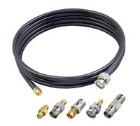 ACONRFTOL 2M SMA Male to BNC Male Coaxial Cable, 50 Ohm, Compatible with Radio, Video, LAN, WiFi, GPS, Antenna