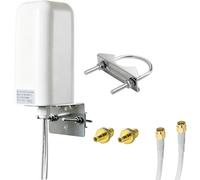 ACONRFTOL 2X2 MIMO 5G 4G LTE Antenna Outdoor High Gain 600-6000MHz OmniDirectional Antenna Outdoor Dual RG58 Cable SMA Male Adapter+2x SMA Female to TS9 Adapters for Netgear Nighthawk, Hotspot Router