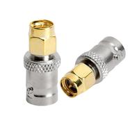 ACONRFTOL SMA BNC Adapter SMA to BNC Coaxial Adapter BNC Female to SMA Male BNC Female to SMA Male Coaxial Connector for RF Antennas, WiFi Devices, SDR, WIFI, etc (Pack of 2)