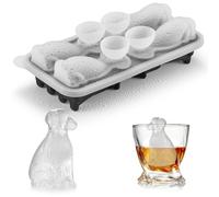 ACOOKEE Golden Retriever Dog Ice Cube Mold, 4 Hole Fun Shapes Large Golden Retriever Dog Ice Cube Tray for Whiskey,Cocktail,Bourbon, Cute Novelty Golden Retriever Gifts for Women, BPA Free