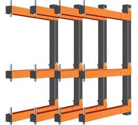 Acools Lumber Rack,Overhead Garage Storage Rack,Heavy Duty Lumber Rack Wall Mount,2 Pack Wood Storage Racks for Shop Organization and Storage,Sturdy Garage Wall Shelving Wood Organizer (4 PACK)