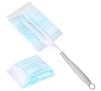 Acooruiteng 10 Pcs Flash Duster Flash Duster Refills with 1 Handle Durable Fluffy Duster Fluffy Blue Dusters Refills Duster Refill for Cleaning Dust,Dirt