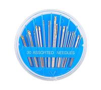 Acooruiteng 30 Piece Sewing Needles Sharp Embroidery Needles with Plastic Box Tapestry Needle Hand Sewing Needles Stitching Needles for DIY Needlework Normal Type and Sewing