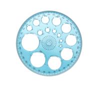 Acooruiteng Circle Stencil Template Drawing Stencil Plastic Templates Measuring Round Hole Ruler Tool Multi Function Circle Stencils for Painting for Studying Designing Office