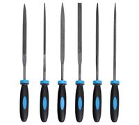 Acooruiteng Metal File Set Professional File Set 6 Pcs Metal Files for Steel Mini Files Tools Needle File Set Needle Files with Handle File Tool Perfect for Wood Metal DIY Project
