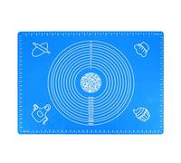 Acooruiteng Silicone Baking Mat - Reusable Non-Stick Rolling Mat for Pastry, Pie, Bread & Cake - 50 x 40 cm - Blue