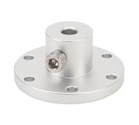 Acoplamiento de eje de brida de 8 mm Acoplador de eje de guía de motor de cubo de montaje de aluminio para motor de rueda de robot RC DIY Modelo 14041 Plata