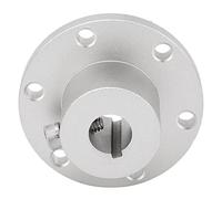 Acoplamiento del eje del cubo de la llave RC de 1 2 pulgadas Aleación de aluminio Plata para conexión de la rueda del motor para pieza de repuesto RC Durable Alta resistencia