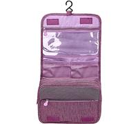 Acopton Portable Hanging Travel Toiletry Bag for Men and Womens Waterproof Bathrooom Shower Bag Multifunctional Cosmetic Makeup Organzier (Purple)