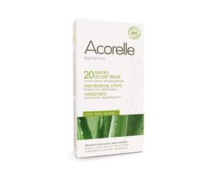 Acorelle Body Hair Ready To Use Strips Aloe Vera & Beeswax 20 Strips