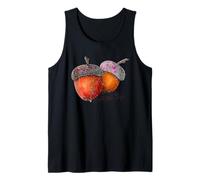 Acorn Autumn Fall Family Leaves Cozy Season Thanksgiving Fun Tank Top