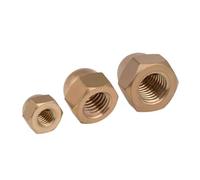 Acorn Cap Nuts Copper Cap Hex Nuts Decorative Dome Head Cover Semicircle Brass Acorn Nut M3 M4 M5 M6 M8 M10 M12(M10 1PCS)