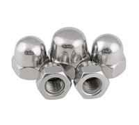 Acorn Cap Nuts M3-M12 Stainless Steel Brass Black Carbon Acorn Cap Nut(316 Stainless Steel,M3-10pcs)