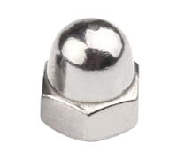 Acorn Cap Nuts M3-M12 Stainless Steel Brass Black Carbon Acorn Cap Nut(Nickel plated,M12-1PCS)