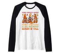 Acorn Crunchy Leaves Pumpkin Spice Please its Season of Fall Raglan Baseball Tee