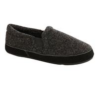 Acorn Fave Gore Mens Slipper, Black Tweed, 9-10 Wide