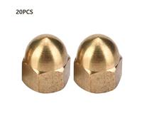 Acorn Nut Kit, 20PCS Brass Dome Head Cap Hex Nuts Set Vehicle Fasteners for Car Tricycle Electric Vehicle and more (M5(20PCS))