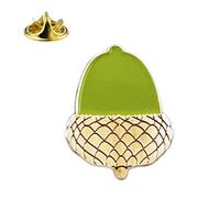 Acorn, Oak Tree Nut Metal and Enamel Lapel Pin Badge XJKB14-60