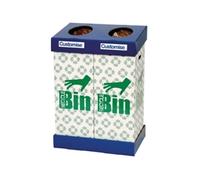 Acorn Office Twin Recycling Bin Blue/Green