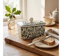 The Leonardo Collection William Morris Acorn Butter Dish for Kitchen & Home | Dishwasher Safe Butter Dish with Lid for Keep Butter Fresh | Durable BPA-Free Butterdish for Butter Storage