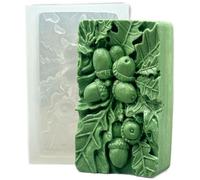 Acorn Silicone Mold for SOAP Making, Candle, Resin and Other Crafts Oak OAKNUT