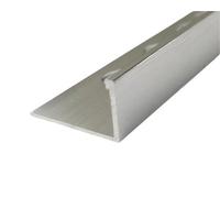 Acorn Tiles 5 Lengths Of 12.5mm Brushed Silver Chrome Tile Trim 250Cm Long