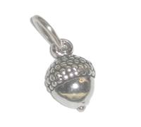 Acorn tiny sterling silver charm .925 x1 Acorns and Oak Trees charms