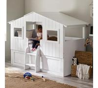 Acorn Treehouse Storage Midsleeper Bed - White