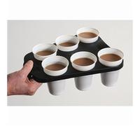 Acorn Vending Cup Tray Plastic 6 Cup Capacity Black DRINKTRAY