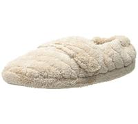 Acorn Women's Adjustable Spa Wrap Slipper, Taupe, 3/4 UK