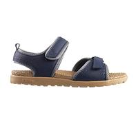 Acorn Women's Everywear Grafton Sandal, Lightweight with a Cushioned Footbed Plus Soft Adjustable Leather Straps, Navy Blue, 4.5 UK