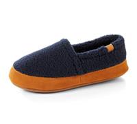 Acorn Women's Moc Slippers with Comfortable Cloud-Like Feel, Soft and Cozy Uppers and Non-Slip Sole, Navy Popcorn, 7.5/8.5 UK