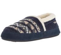 Acorn Women's Moc Slippers with Comfortable Cloud-Like Feel, Soft and Cozy Uppers and Non-Slip Sole, Nordic Blue, 3/4 UK