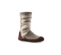 Acorn Women's Slouch Boot Slipper, Buff Popcorn, 4.5/5.5 UK