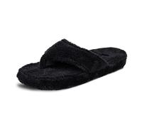 Acorn Women's Spa Thong Slipper, Black, 9/10 UK