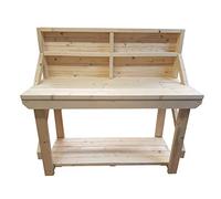ACORN Wooden Workbench With Back Panel - Handmade Heavy Duty Work Table - Made From Construction Grade Timber (7ft)