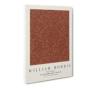 Acorns And Oak Leaves By William Morris Canvas Print | Gallery Wrapped 30mm Frame Wall Art | 20x14 inches | Ready to Hang | Classic Floral Picture | Living Room Bedroom Lounge Office