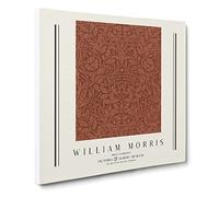 Acorns And Oak Leaves By William Morris Exhibition Museum Classic Painting Canvas Wall Art Print Ready to Hang, Framed Picture for Living Room Bedroom Home Office Décor, 20x20 Inch (50x50 cm)